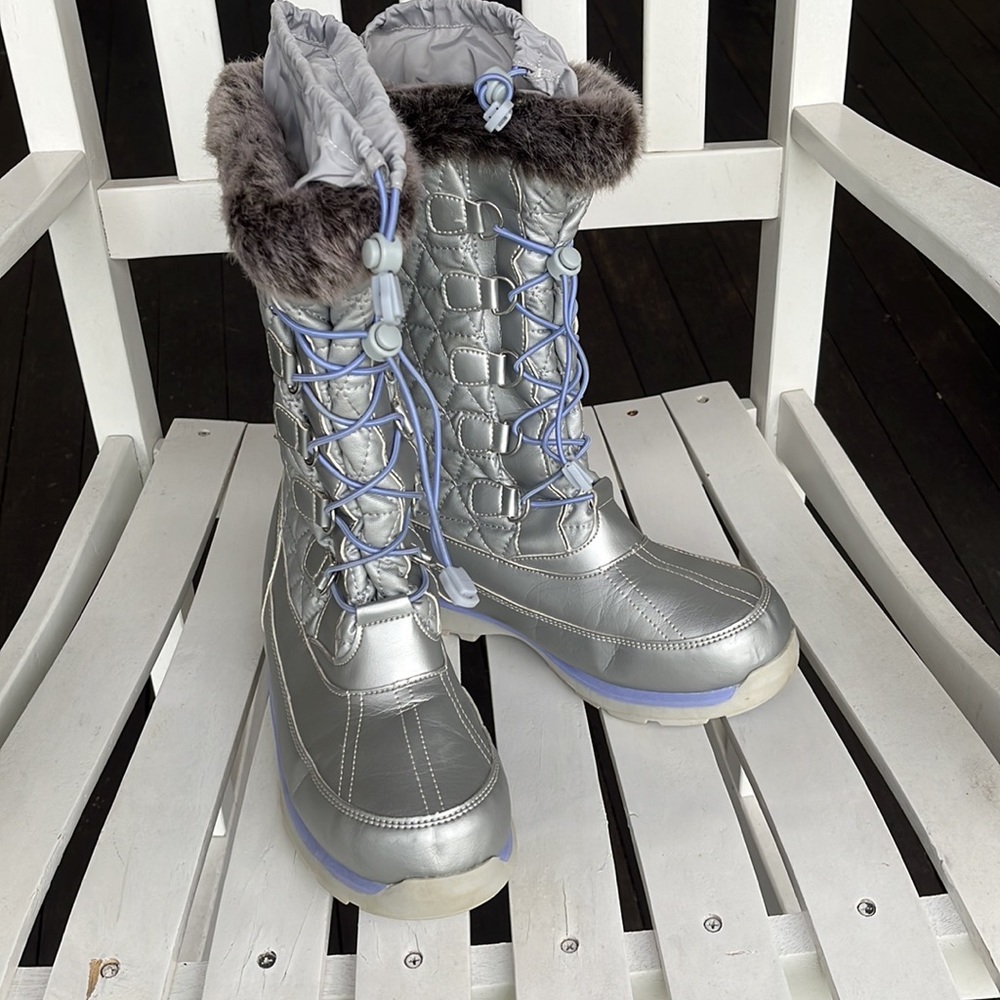 ❄️Lands End Youth Snowflake Snow Boots size 6
